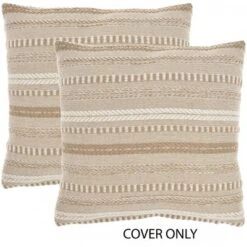Mina Victory Life Styles Stonewash Braided Pillow Cover Set Of 2 -Decor Haven Store GUEST 01347e23 ae27 4f09 9e23 8ec5baf9ce0c