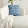 18"x18" Life Styles Woven Striped Square Throw Pillow Ocean Blue - Mina Victory 1 18"x18" Life Styles Woven Striped Square Throw Pillow Ocean Blue - Mina Victory -Decor Haven Store GUEST 0232d481 8624 4441 8497 f810349a6edf