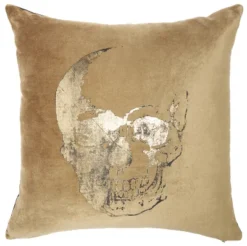 Mina Victory Luminecence Metallic Skull Pillow 12 Mina Victory Luminecence Metallic Skull Pillow -Decor Haven Store GUEST 070555ae 92c3 4873 bc2b 13a45674d40e