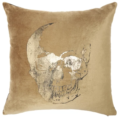 Mina Victory Luminecence Metallic Skull Pillow 7 Mina Victory Luminecence Metallic Skull Pillow - Image 5