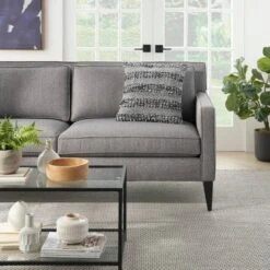 18"x18" Woven Striped And Dots Square Throw Pillow - Mina Victory -Decor Haven Store GUEST 0871f187 6999 46cf a4a8 0e53731871dc