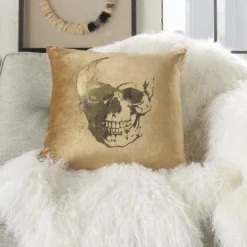 Mina Victory Luminecence Metallic Skull Pillow 11 Mina Victory Luminecence Metallic Skull Pillow -Decor Haven Store GUEST 0e01afcb 1d9c 438e a3e6 04b800b942ea