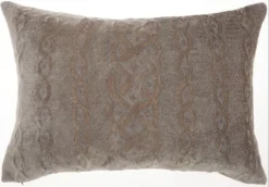 Mina Victory Life Styles Velvet Interlock 14" X 20" Indoor Throw Pillow -Decor Haven Store GUEST 169dc58c 9c33 4037 882f b083cf5bb799
