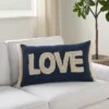 Mina Victory Life Styles Beaded Love 14" X 24" Navy Indoor Pillow Cover 2 Mina Victory Life Styles Beaded Love 14" X 24" Navy Indoor Pillow Cover -Decor Haven Store GUEST 16fed1d8 d1a8 4a51 8dce fcdcc15873dd