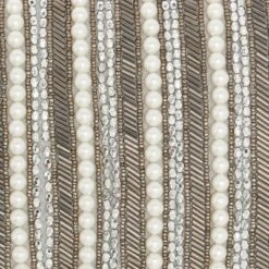 10"x14" Luminescence Beaded Vertical Striped Lumbar Throw Pillow Pewter - Mina Victory -Decor Haven Store GUEST 17bac890 3bd8 4ff4 aca4 11d0f1b06f87