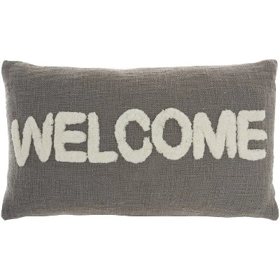 12"x21" Oversize Life Styles 'Welcome' Tufted Lumbar Throw Pillow - Mina Victory 9 12"x21" Oversize Life Styles 'Welcome' Tufted Lumbar Throw Pillow - Mina Victory - Image 7