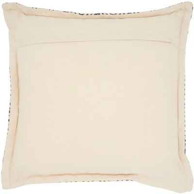 Life Styles Printed Flower Patch Oversize Square Throw Pillow Indigo - Mina Victory 5 Life Styles Printed Flower Patch Oversize Square Throw Pillow Indigo - Mina Victory - Image 3