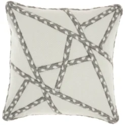 18"x18" Woven Braided Geometric Outdoors Square Throw Pillow - Mina Victory 21 18"x18" Woven Braided Geometric Outdoors Square Throw Pillow - Mina Victory -Decor Haven Store GUEST 27a4e7e7 5385 4b1d b687 4dcc04670ec8