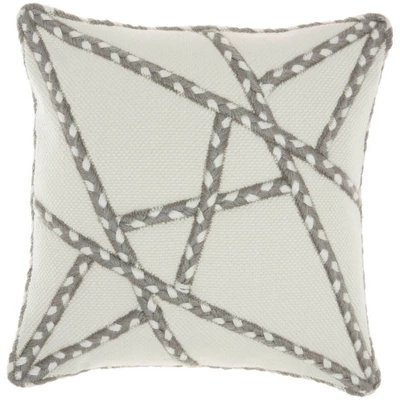 18"x18" Woven Braided Geometric Outdoors Square Throw Pillow - Mina Victory 11 18"x18" Woven Braided Geometric Outdoors Square Throw Pillow - Mina Victory - Image 9