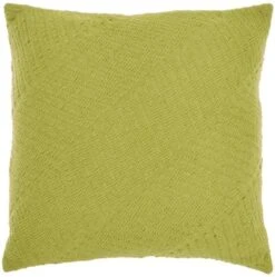 Mina Victory Life Styles Woven Diagonal Textured Solid 18"x18" Indoor Throw Pillow -Decor Haven Store GUEST 2adda1b1 e808 44e0 8c61 518f7441bcad