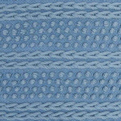 18"x18" Life Styles Woven Striped Square Throw Pillow Ocean Blue - Mina Victory 6 18"x18" Life Styles Woven Striped Square Throw Pillow Ocean Blue - Mina Victory - Image 4