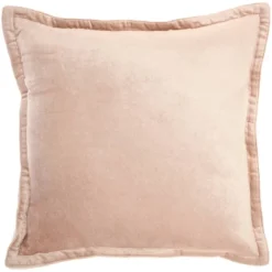20"x20" Oversize Sofia Solid Velvet Flange Square Throw Pillow - Mina Victory -Decor Haven Store GUEST 36d3841c d8bd 405e bd98 73b0384031fe