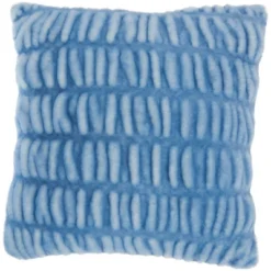 20"x20" Oversize Faux Fur Ruched Rabbit Square Throw Pillow - Mina Victory -Decor Haven Store GUEST 3b7d3b58 e63b 41b1 8dac 0780df1f77ed