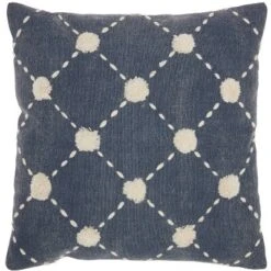 20"x20" Oversize Diamond Embroidered Dots Square Throw Pillow - Mina Victory -Decor Haven Store GUEST 3df12604 38cf 4103 9944 616b36a614b4