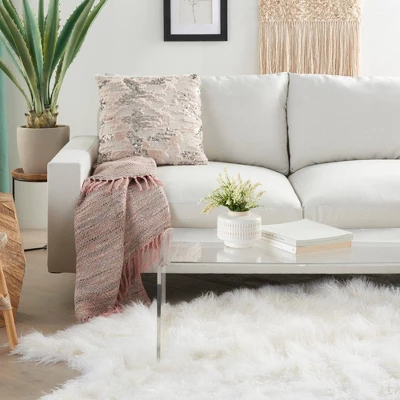 Sofia Faux Fur Sequins Throw Pillow - Mina Victory 6 Sofia Faux Fur Sequins Throw Pillow - Mina Victory - Image 4