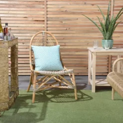 18"x18" Reversible Indoor/Outdoor Coral And Dotted Square Throw Pillow Turquoise - Mina Victory -Decor Haven Store GUEST 4222ac32 fd5b 4be0 a5a1 747836666c9c