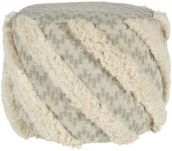 Mina Victory Life Styles Trendy Woven Indoor Pouf -Decor Haven Store GUEST 426b7cb6 57e9 4c54 843a 869005a83f50