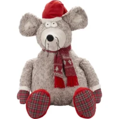 Mina Victory Plush Lines Xmas Animals 22" X 26" Indoor Holiday Christmas Animal -Decor Haven Store GUEST 44336dd9 d0a0 4387 9bd8 da08e2ee0ef8