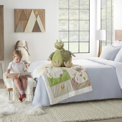 Mina Victory Plush Crocodile Green 22" X 26" Stuffed Animal 3 Mina Victory Plush Crocodile Green 22" X 26" Stuffed Animal