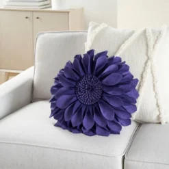 14" Sofia Flower Round Throw Pillow - Mina Victory -Decor Haven Store GUEST 46e23511 94f2 4dc2 889b 07c10eabd5c9
