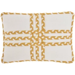 14"x20" Oversize Criss Cross Braids Lumbar Throw Pillow - Mina Victory -Decor Haven Store GUEST 47e89253 7b4f 4270 82bb 0fe9d679e4dc