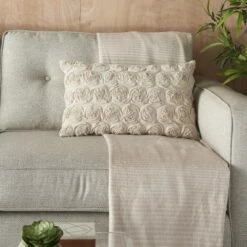 Mina Victory Life Styles Denim Roses Throw Pillow 9 Mina Victory Life Styles Denim Roses Throw Pillow -Decor Haven Store GUEST 4da604c5 b91a 4e56 a564 fa658c74ef87