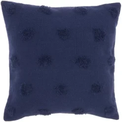 Mina Victory Life Styles Tufted Dots Solid Indoor Throw Pillow 18x18 -Decor Haven Store GUEST 4fa2ddf0 9d4d 4593 ac0f 18b5fb7ddb39