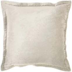 20"x20" Oversize Sofia Solid Velvet Flange Square Throw Pillow - Mina Victory -Decor Haven Store GUEST 51ca2223 3804 43b2 b17c 0557ac44cbed