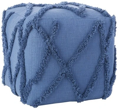 Mina Victory Life Styles Tufted Abstract Diamond 16X16X16 Indoor Pouf 8 Mina Victory Life Styles Tufted Abstract Diamond 16X16X16 Indoor Pouf - Image 6