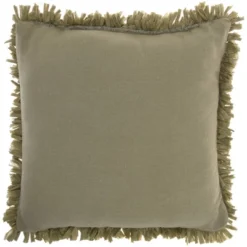 17"x17" Shag Chindi Short Cut Square Throw Pillow Sage - Mina Victory -Decor Haven Store GUEST 5682c62a 9f7a 40f4 95e0 d254706aebd7
