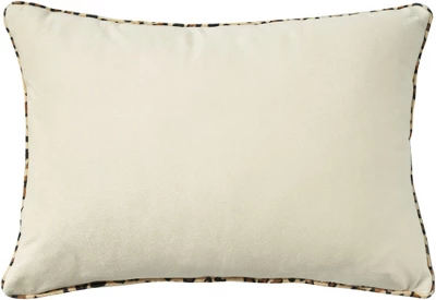 Mina Victory Holiday Applique Bunnies 14" X 20" Beige Throw Pillow 5 Mina Victory Holiday Applique Bunnies 14" X 20" Beige Throw Pillow - Image 3