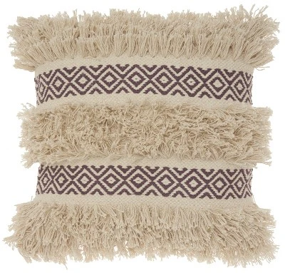 Mina Victory Life Styles Diamond Stripe Texture Throw Pillow 9 Mina Victory Life Styles Diamond Stripe Texture Throw Pillow - Image 7