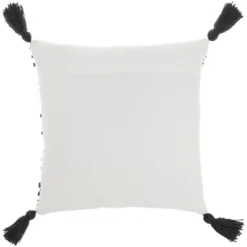 18"x18" Woven Loops Striped Square Throw Pillow With Tassels - Mina Victory -Decor Haven Store GUEST 6400e413 322b 4031 a4e8 25776306db73