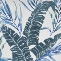 18"x18" Life Styles Towel Embroidered Palm Leave Square Throw Pillow Blue - Mina Victory -Decor Haven Store GUEST 65d7a4da e7f7 4770 8d9e 1f077f1d5fff