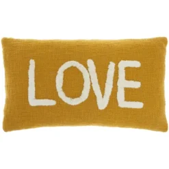 12"x21" Oversize Life Styles 'Love' Tufted Lumbar Throw Pillow - Mina Victory -Decor Haven Store GUEST 69f32333 c2f2 44d5 aba1 4f0efb66a590