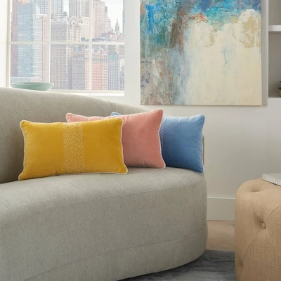 12"x20" Oversize Life Styles Hand Stitched Striped Lumbar Throw Pillow - Mina Victory 7 12"x20" Oversize Life Styles Hand Stitched Striped Lumbar Throw Pillow - Mina Victory - Image 5