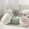 Mina Victory Sofia Pin Tuck Velvet Indoor 20"X20"X12" Pouf -Decor Haven Store GUEST 6c227d5a bc28 4618 bd15 918cfe9dd3a5