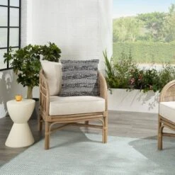 18"x18" Woven Striped And Dots Square Throw Pillow - Mina Victory -Decor Haven Store GUEST 6fef7dec 02c7 48a5 bfe2 a4089902161b