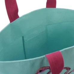 Mina Victory Flamingo Turquoise Beach Tote Bag -Decor Haven Store GUEST 713a2871 92e5 4faa a7d5 75ca4eb8246e