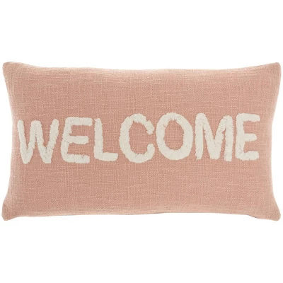 12"x21" Oversize Life Styles 'Welcome' Tufted Lumbar Throw Pillow - Mina Victory 8 12"x21" Oversize Life Styles 'Welcome' Tufted Lumbar Throw Pillow - Mina Victory - Image 6