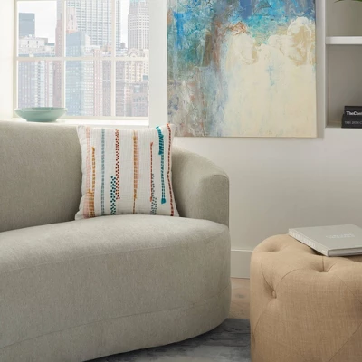 Life Styles Woven Patches Throw Pillow - Mina Victory 6 Life Styles Woven Patches Throw Pillow - Mina Victory - Image 4