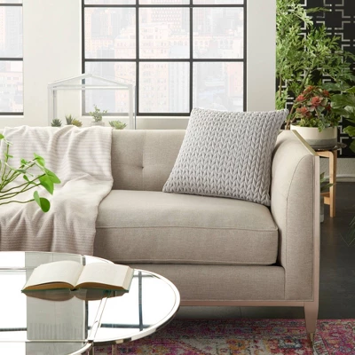 Life Styles Quilted Chevron Throw Pillow - Nourison 5 Life Styles Quilted Chevron Throw Pillow - Nourison - Image 3