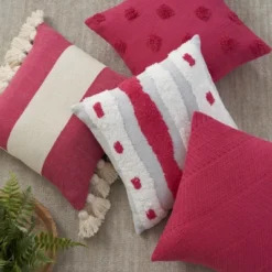 Mina Victory Life Styles Tufted Woven Waves 18"x18" Indoor Throw Pillow 18 Mina Victory Life Styles Tufted Woven Waves 18"x18" Indoor Throw Pillow -Decor Haven Store GUEST 862e574a 8a53 48e4 8d2e 257b3d5c443b