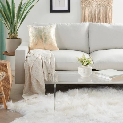 18"x18" Sofia Ombre Met Sequins Square Throw Pillow - Mina Victory 5 18"x18" Sofia Ombre Met Sequins Square Throw Pillow - Mina Victory - Image 3