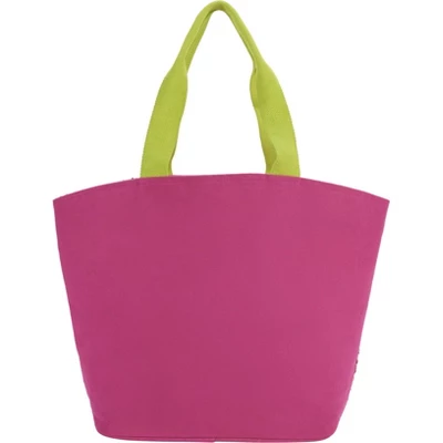 Mina Victory Pineapple Hot Pink Beach Tote Bag 4 Mina Victory Pineapple Hot Pink Beach Tote Bag - Image 2