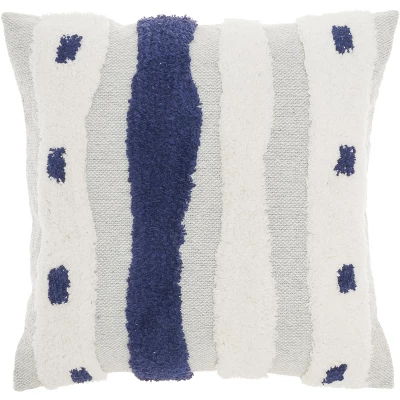 Mina Victory Life Styles Tufted Woven Waves 18"x18" Indoor Throw Pillow 13 Mina Victory Life Styles Tufted Woven Waves 18"x18" Indoor Throw Pillow - Image 11