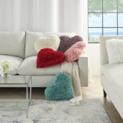 Shag Frame Heart Throw Pillow Pink - Mina Victory -Decor Haven Store GUEST 8f7f19c8 f8b3 4775 8a3b 58e12e181ce7