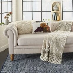 12"x20" Harvest Sunflower Throw Pillow White - Mina Victory 7 12"x20" Harvest Sunflower Throw Pillow White - Mina Victory -Decor Haven Store GUEST 95560335 c921 46b8 ba2a 9f9f7f5b5015