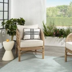 14"x20" Oversize Criss Cross Braids Lumbar Throw Pillow - Mina Victory -Decor Haven Store GUEST 958631ad f7e5 48bc 9dbd 6b3ba1214fa4