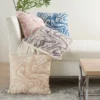 20"x20" Oversize Life Styles Marble Plush Square Throw Pillow - Mina Victory